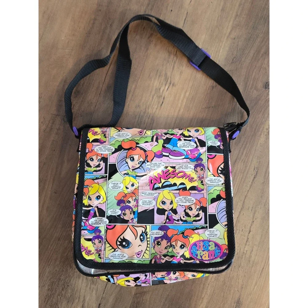 Lisa Frank Awesome Best Friends Crossbody Bag Multi Color Y2K Messenger Bag